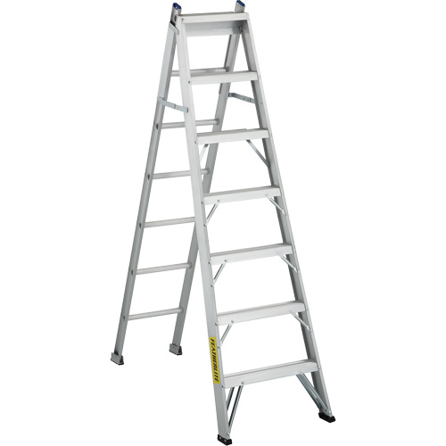 2700 Series Industrial Duty Multi-Way Ladders, 7', Aluminum, 250 lbs. Cap., ANSI 1, CSA 1 WestPier