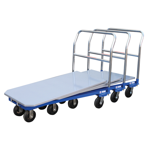 Platform Cart, 48" L x 24" W, 1500 lbs. Capacity, Mold-on Rubber Casters WestPier