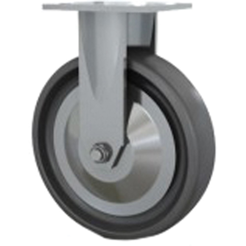 Heavy-Duty Caster, Rigid, 8" (203.2 mm), Solid Elastomer, 1000 lbs. (453.6 kg.) WestPier