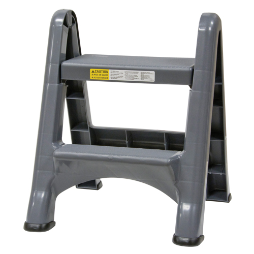 Escabeau repliable, 2 marches, 19-1/2" x 20-1/2" x Hauteur 22-3/4" WestPier
