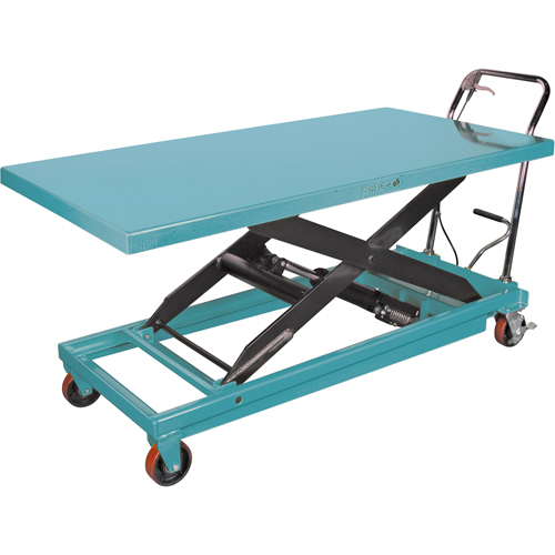 Heavy-Duty Hydraulic Scissor Lift Table, 63" L x 31-7/8" W, Steel, 1100 lbs. Capacity WestPier