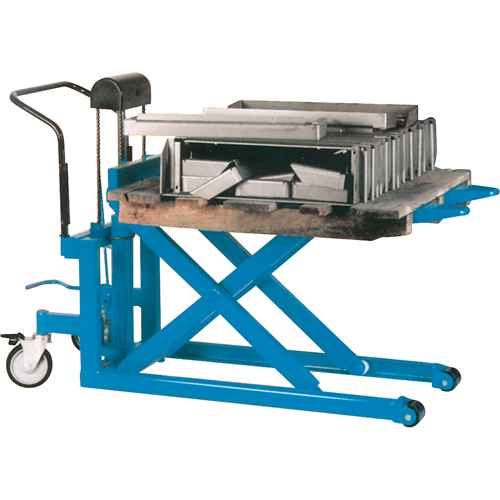 Hydraulic Skid Scissor Lift/Table, 42-1/2" L x 27" W, Steel, 2200 lbs. Capacity WestPier