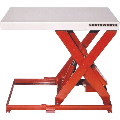 Scissor Lift Table, Steel, 36" L x 20" W, 550 lbs. Capacity WestPier
