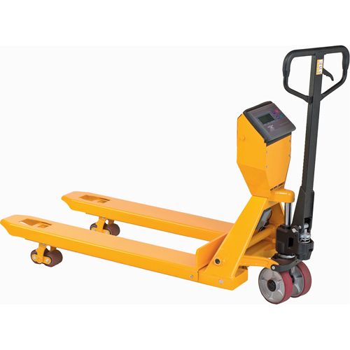 Digital Scale Pallet Truck, 27.5" L x 27.5" W, 5000 lbs. Cap. WestPier
