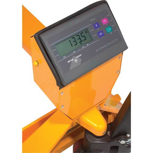 Digital Scale Pallet Truck, 27.5" L x 27.5" W, 5000 lbs. Cap. WestPier