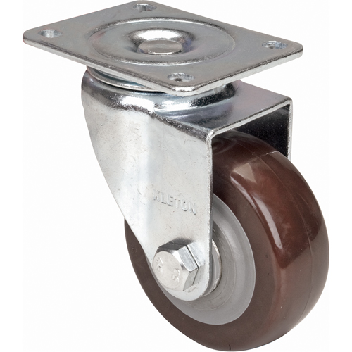 Roulette, Pivotant, 4" (101,6 mm), Polyur&eacute;thane, 440 lb (199,58 kg) WestPier