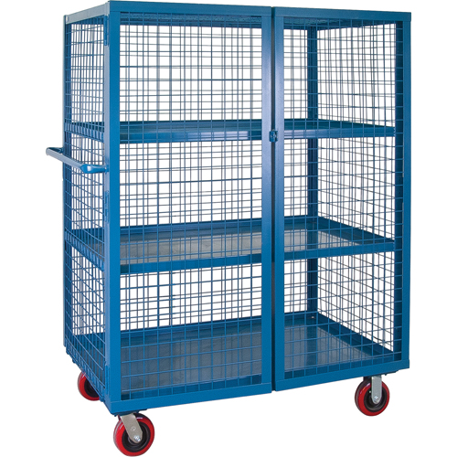 Wire Mesh Truck, 3 Tiers, 51" L x 32" W x 62.5" H, 2400 lbs. Cap. WestPier