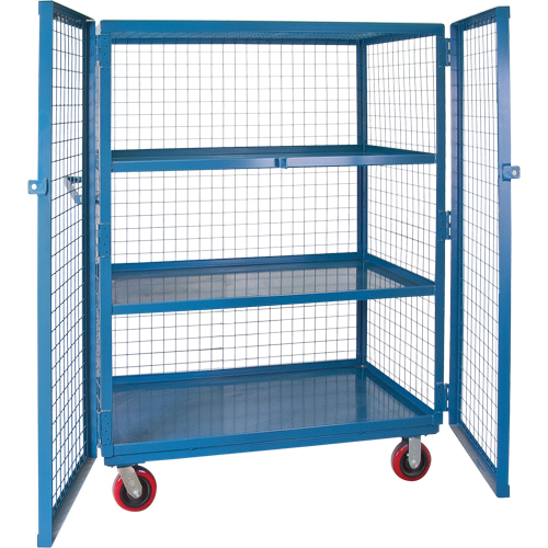 Wire Mesh Truck, 3 Tiers, 51" L x 32" W x 62.5" H, 2400 lbs. Cap. WestPier