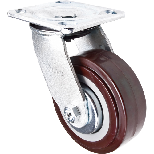 Roulette, Pivotant, 5" (127 mm), Polyur&eacute;thane, 650 lb (294 kg) WestPier