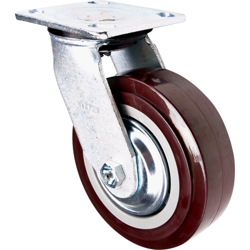 Roulette, Pivotant, 6" (152,4 mm), Polyur&eacute;thane, 850 lb (385 kg) WestPier