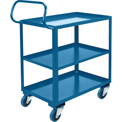 Ergonomic Shelf Truck, 800 lbs. Capacity, Steel, 26" W x 37" H x 38" D, Lip Up WestPier