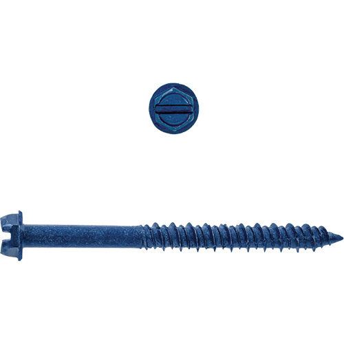 Hex Washer Slot SD Concrete Screws, 3/16" x 1-1/4" L, Zinc Plate WestPier