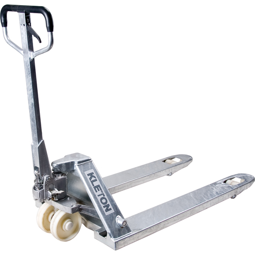 Manual Pallet Trucks, Galvanized, 42" L x 27" W, 5500 lbs. Capacity WestPier