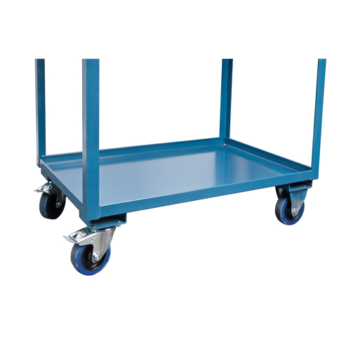 Mobile Service Cart, 2 Tiers, 24" W x 57" H x 40" D, 1200 lbs. Capacity WestPier