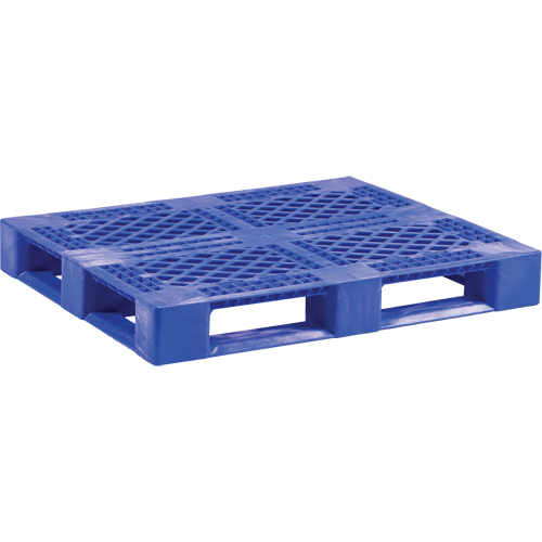 Palette en plastique pour usage moyen de qualit&eacute; alimentaire, 48" lo x 40" la x 6-1/10" h, Acc&egrave;s Quatre c&ocirc;t&eacute;s WestPier