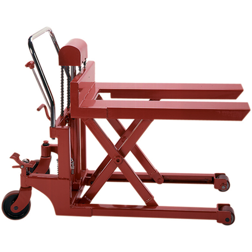 Scissor Pallet Lifter, 44" L x 27" W, Steel, 1100 lbs. Capacity WestPier