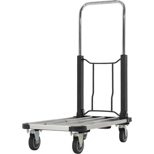 Fold-Up Platform Truck, Stainless Steel, 300 lbs., 28" L x 16" W, 33-1/2" High WestPier