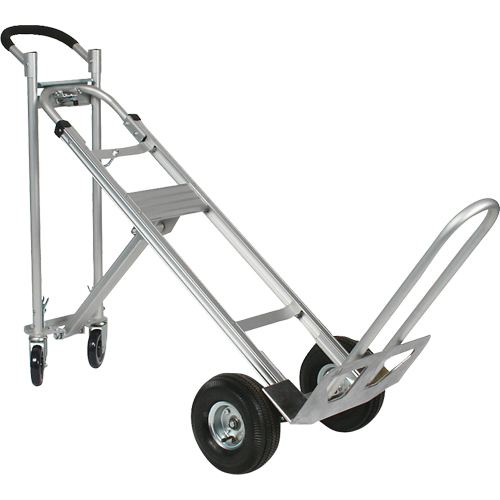 Three-Position Spartan III Convertible Hand Truck, Aluminum, 750 lbs. Capacity WestPier