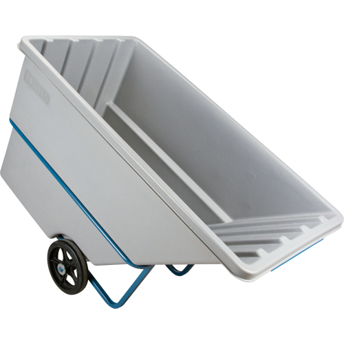 Tilt Truck, Polyethylene, 1.1 cu. yd., 2000 lbs. Load Capacity WestPier