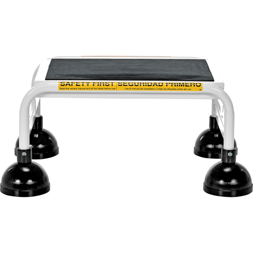 Stop-Step Ladders, 1 Steps, 16" Step Width, 9-9/16" Platform Height, Steel WestPier