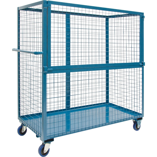Wire Mesh Stock Truck, Steel, 24" x 55" x 60", 1200 lbs. Capacity WestPier