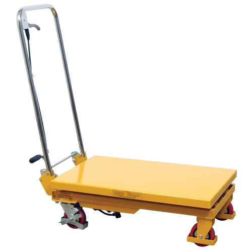 Hydraulic Scissor Lift Table, 17.75" L x 27.5" W/27-1/2" L x 17-3/4" W, Steel, 330 lbs. Capacity WestPier