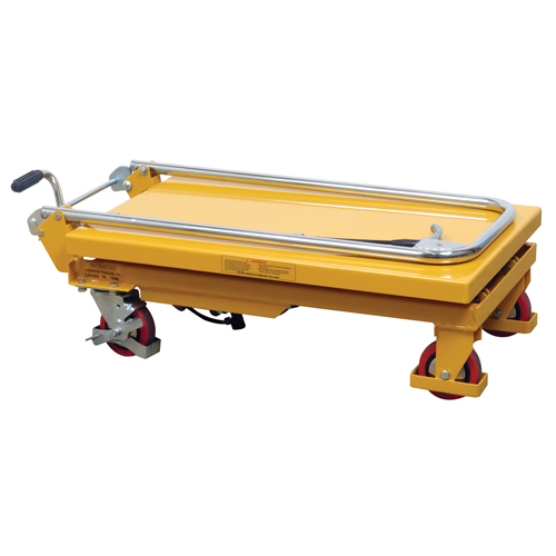 Hydraulic Scissor Lift Table, 17.75" L x 27.5" W/27-1/2" L x 17-3/4" W, Steel, 330 lbs. Capacity WestPier