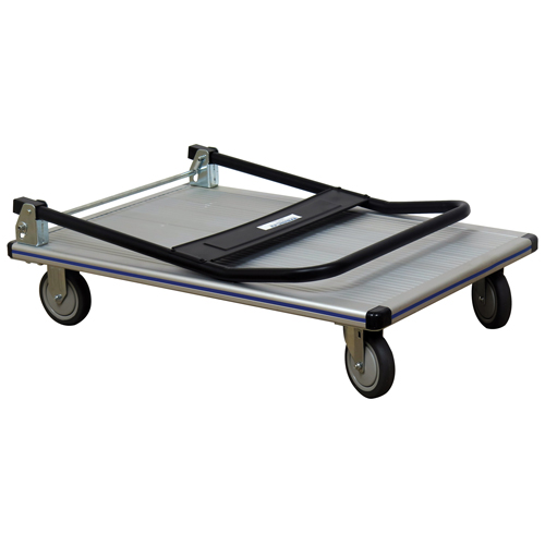Chariot &agrave; plateforme avec poign&eacute;e pliante, Aluminium, 550 lb, 35-1/2" lo x 24" la, Hauteur 35-1/2" WestPier