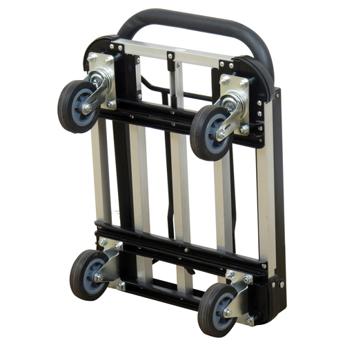 Chariot &agrave; plateforme avec poign&eacute;e pliante, Aluminium, 300 lb, 28" lo x 16" la, Hauteur 37,75" WestPier