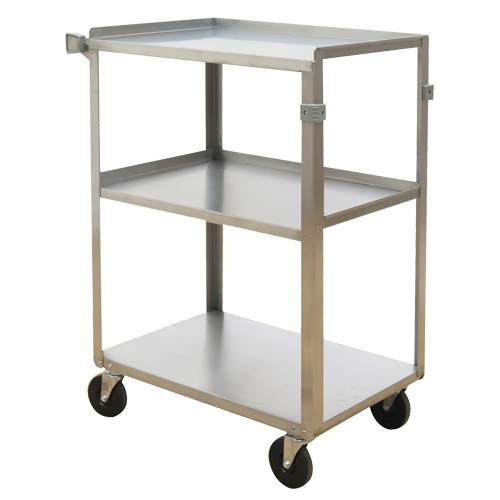 Shelf Carts, 3 Tiers, 15-3/4" W x 32" H x 24" D, 500 lbs. Capacity WestPier