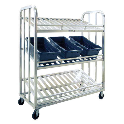 Chariot de pr&eacute;paration, 3 Tiers, 59" la x 67-1/2" h x 26" p, Capacit&eacute; 1000 lb WestPier