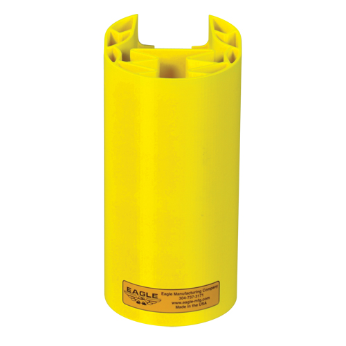 Polyethylene Rack Guard, 5" W x 6" L x 8" H, Yellow WestPier