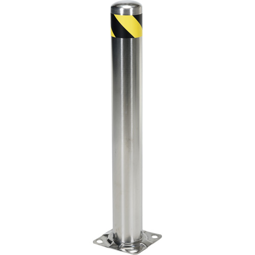 Butoir de s&eacute;curit&eacute;, Acier inoxydable, 36" h x 8" la, Argent WestPier