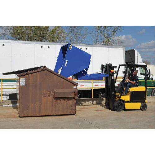 Conteneur autobasculeur, Acier, 3 vg³, Bleu WestPier