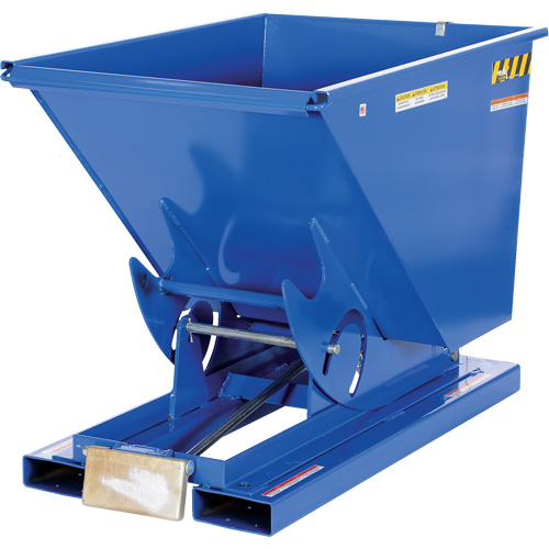 Conteneur autobasculeur, Acier, 1/2 vg³, Bleu WestPier
