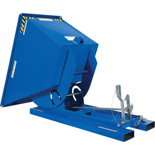 Conteneur autobasculeur, Acier, 3/4 vg³, Bleu WestPier