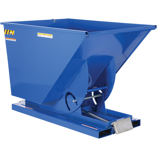 Conteneur autobasculeur, Acier, 1-1/2 vg³, Bleu WestPier