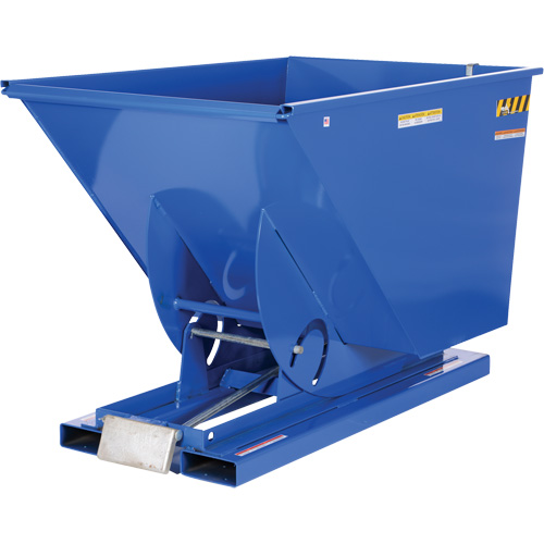 Conteneur autobasculeur, Acier, 1-1/2 vg³, Bleu WestPier