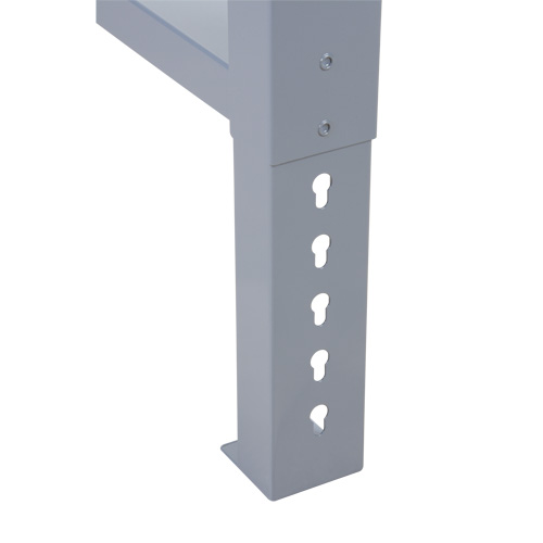 Pattes d'&eacute;tabli pour service industriel, Acier, 24" p x 34" h, Simple WestPier