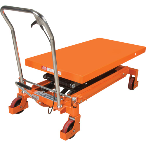 Hydraulic Scissor Lift Table, 48" L x 24" W, Steel, 1540 lbs. Capacity WestPier