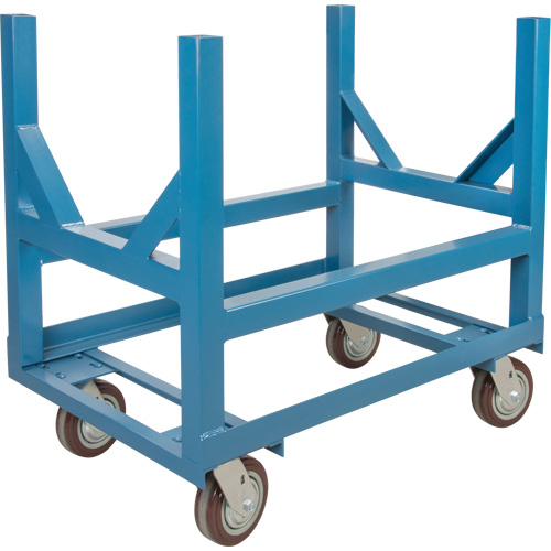 Chariot &agrave; berceaux pour tuyaux et barres, 36" lo x 24" la x 34" h, Capacit&eacute; de 2500 lb, Roue Polyur&eacute;thane WestPier