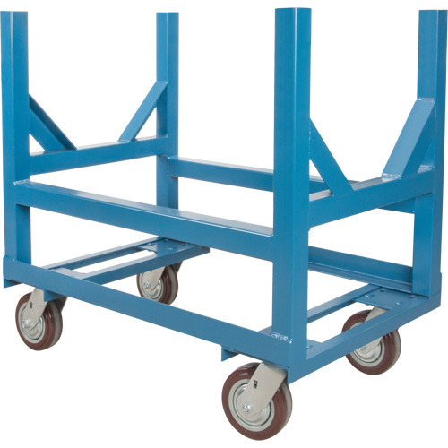 Chariot &agrave; berceaux pour tuyaux et barres, 36" lo x 24" la x 34" h, Capacit&eacute; de 2500 lb, Roue Polyur&eacute;thane WestPier