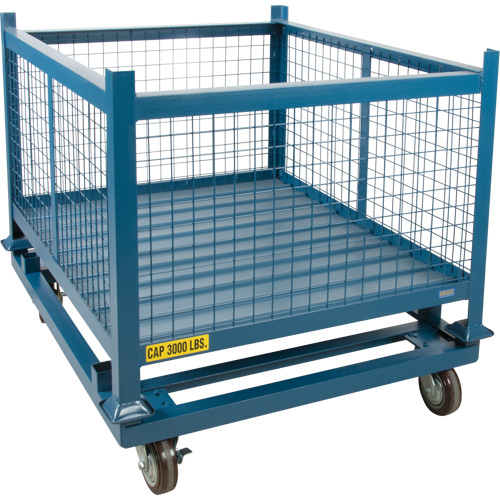 Socle roulant pour contenant empilables, 48,5" la x 40-1/2" p x 10" h, Capacit&eacute; de 3000 lb WestPier