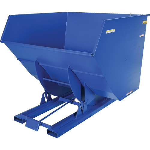 Conteneur autobasculeur, Acier, 4 vg³, Bleu WestPier