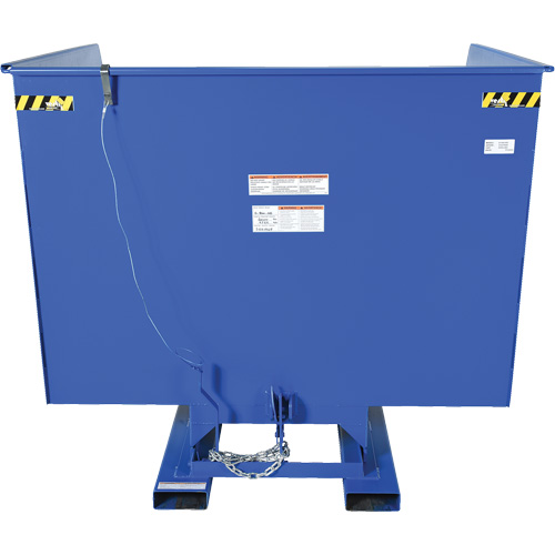 Conteneur autobasculeur, Acier, 4 vg³, Bleu WestPier