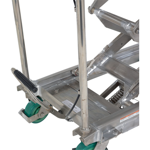 Manual Hydraulic Scissor Lift Table, 36-1/4" L x 19-3/8" W, Stainless Steel, 600 lbs. Capacity WestPier