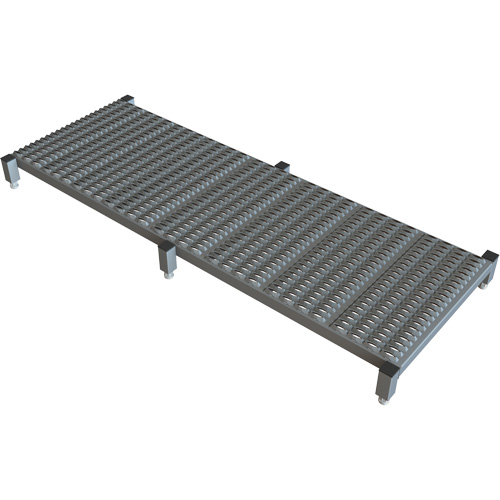 Plateforme de travail en une &eacute;tape &agrave; hauteur r&eacute;glable, 24" la x 71" pr, Capacit&eacute; de 800 lb, Enti&egrave;rement soud&eacute; WestPier