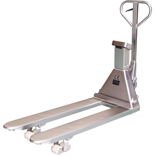 Eco Weigh-Scale Pallet Truck, 48" L x 27" W, 4400 lbs. Cap. WestPier