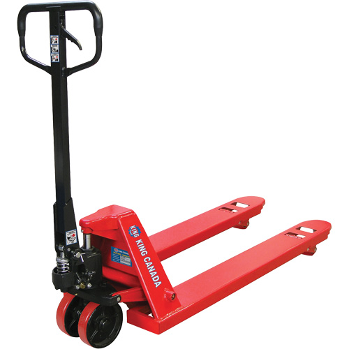 Transpalette avec roues en polyur&eacute;thanne, Acier, 48" lo x 27" la, Capacit&eacute; 5500 lb WestPier