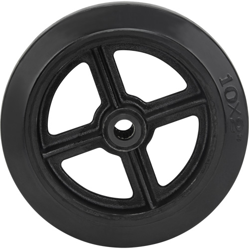 Mold-On Rubber Wheel, 10" (254 mm) Dia. x 2" (50.8 mm) W, 948 lbs. (430 kg) Capacity WestPier